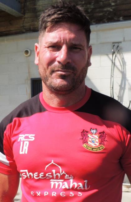 Lee Riley - man of the Match for Milford Haven in his penultimate match
